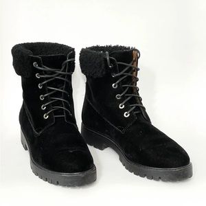 Aquazzura Shearling Boots- Size 39